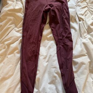 Lululemon Athletica Burgundy Leggings